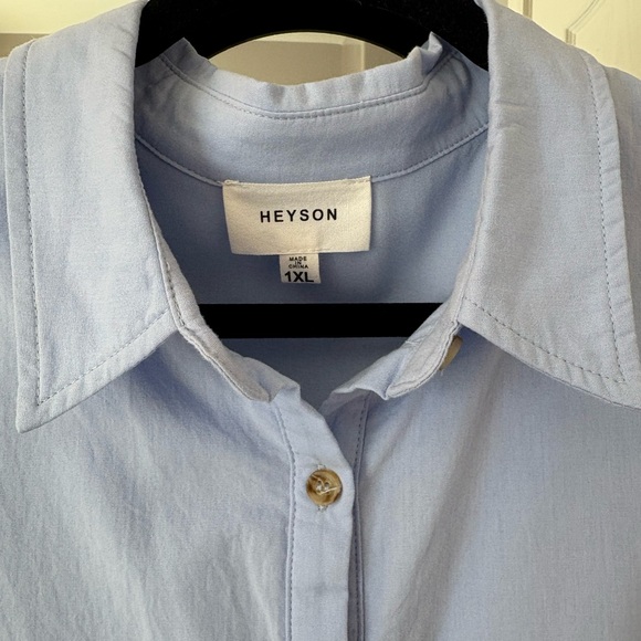 Heyson Light Blue Button-Up Dress - Picture 2 of 3